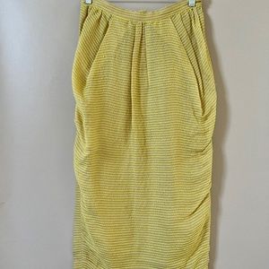 Marc Jacobs - Yellow stripped Linen Skirt - Size 4